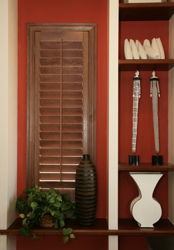 Charlotte wood shutter shelving